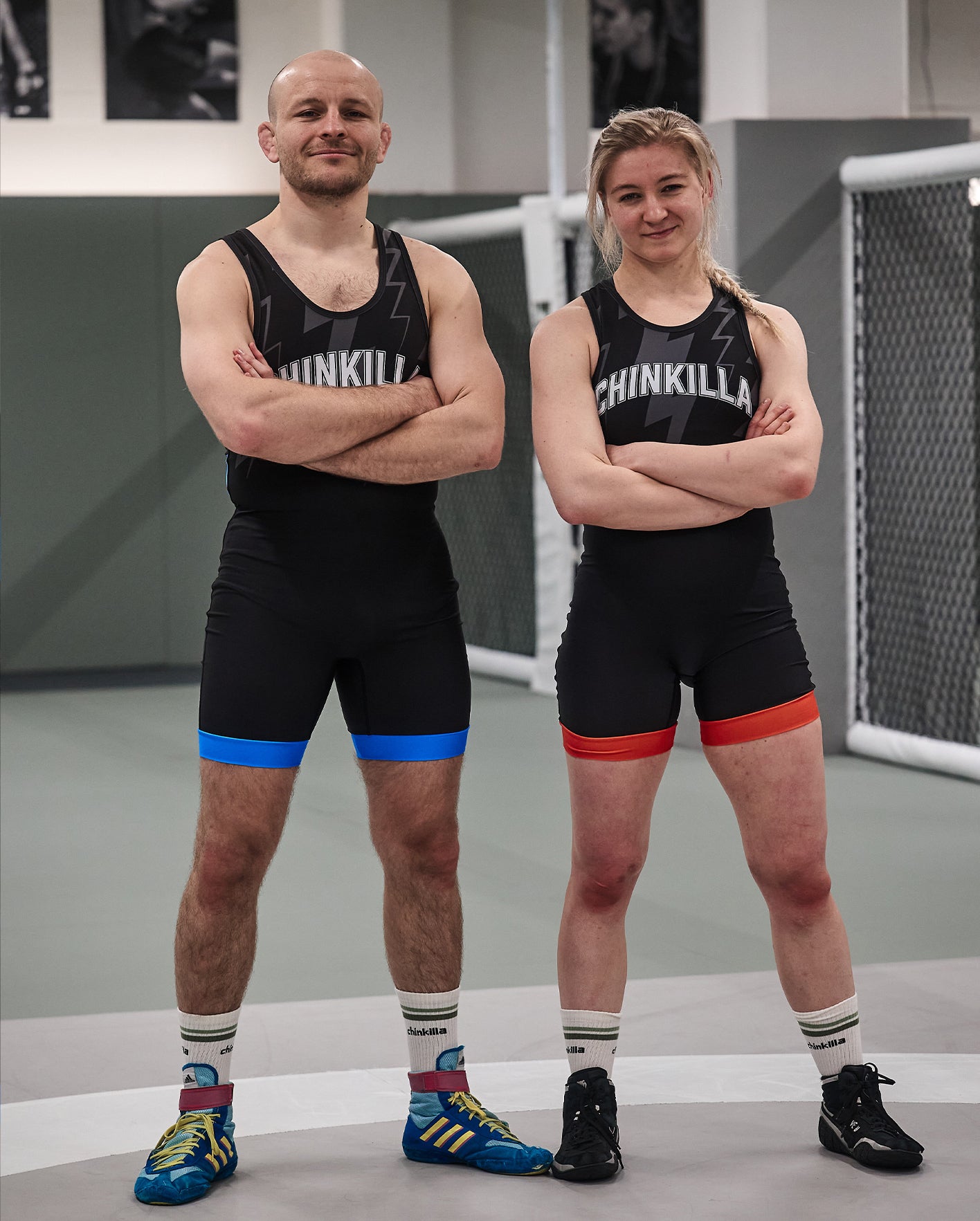"Thunder" Wrestling Singlet - Blue