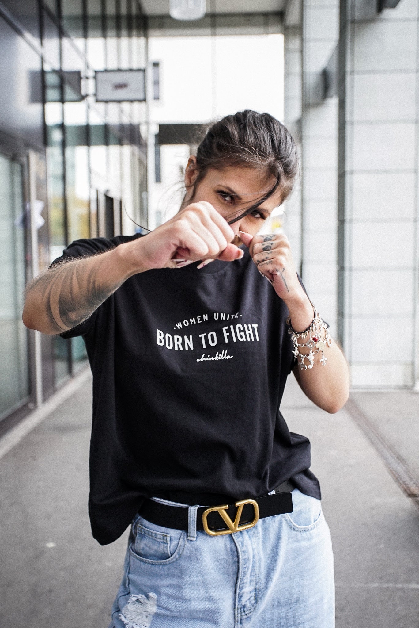 "Born To Fight" Boxy Tee
