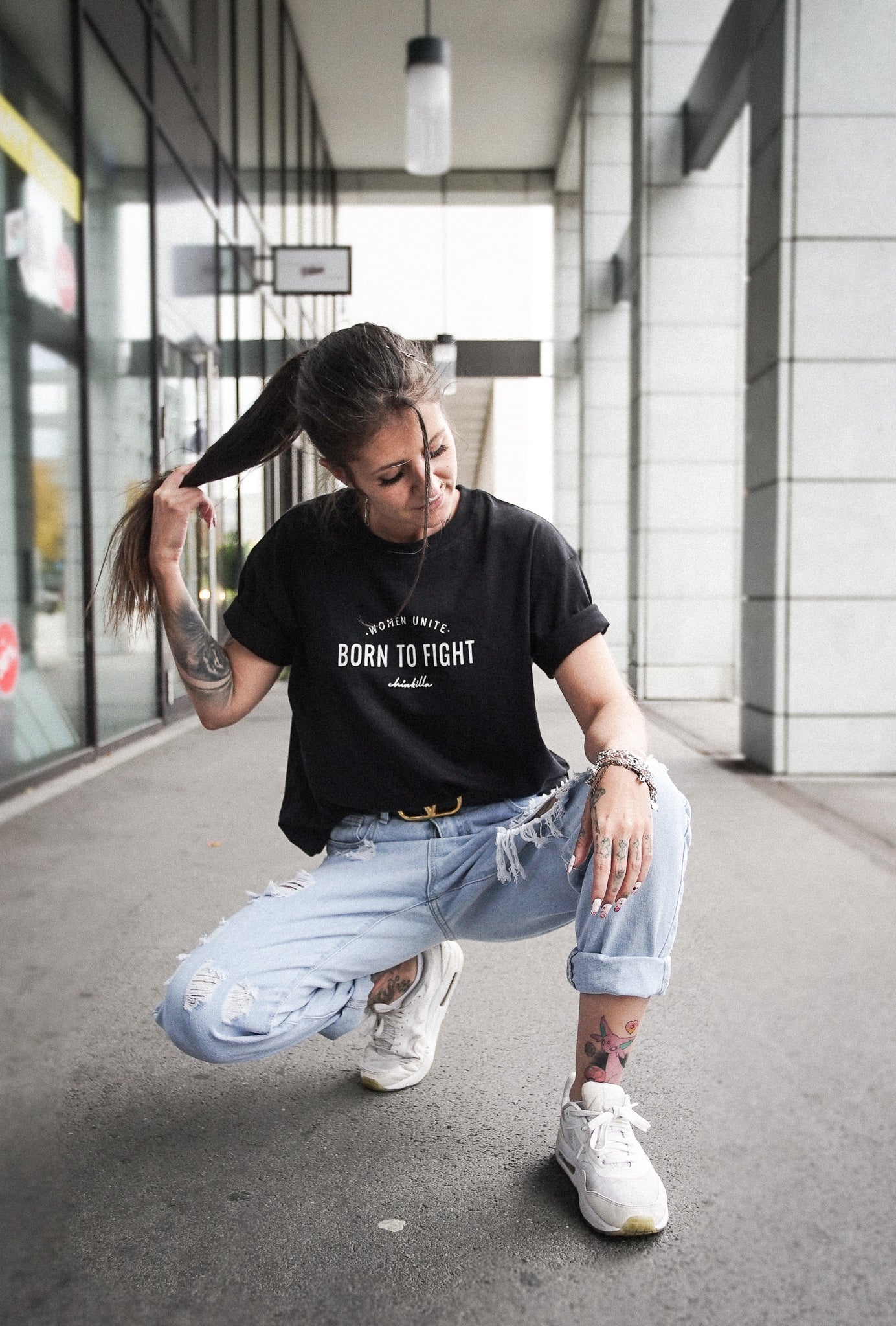 "Born To Fight" Boxy Tee